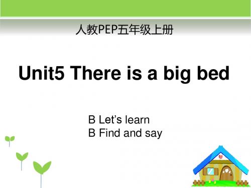 人教PEP版小学英语五年级上册Unit5 B Let’s learn课件