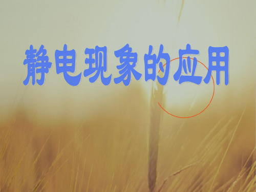 2018学年高二物理选修3-1课件:1.7 静电现象的应用 共12张