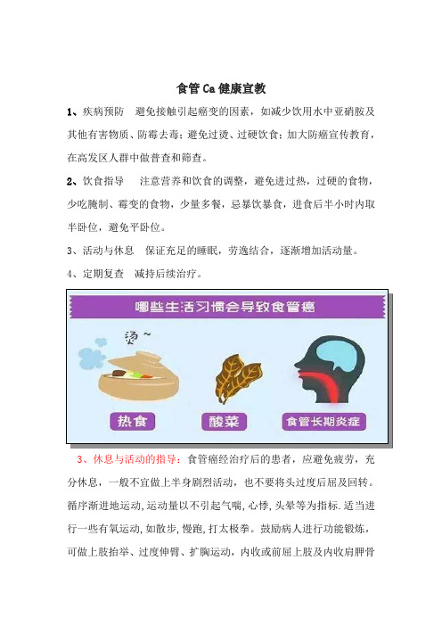 食管Ca健康宣教