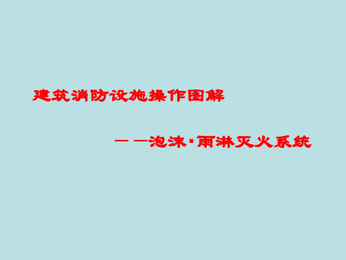 6消防--泡沫、雨淋灭火系统.ppt