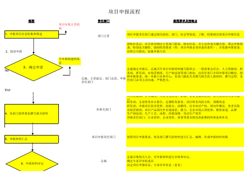 项目申报管理流程示例