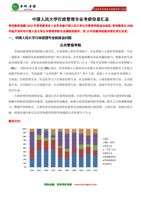 【2015年真题详解】2017年中国人民大学行政管理专业考研参考书目、历年真题、专业课冲刺辅导