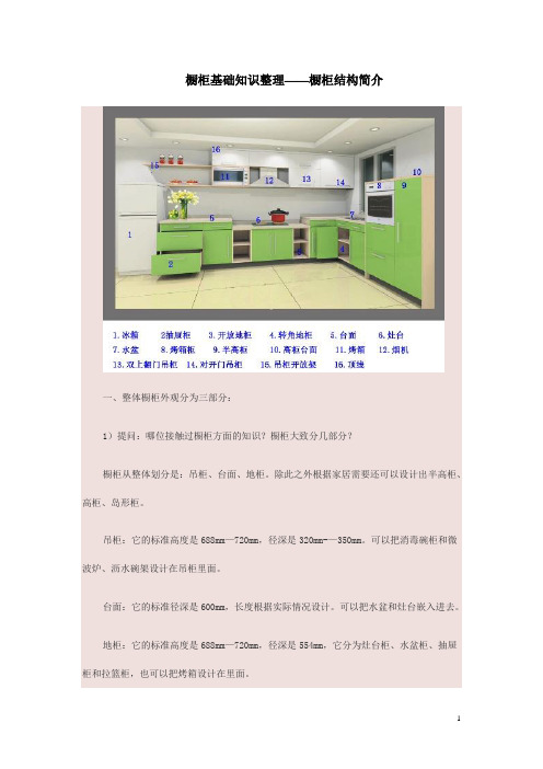 橱柜小知识
