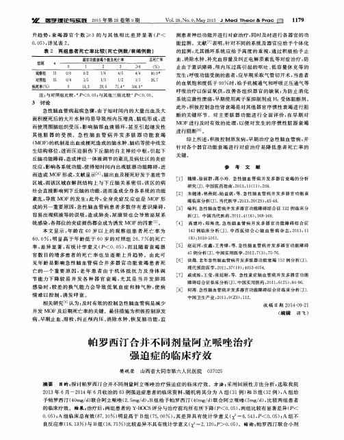 帕罗西汀合并不同剂量阿立哌唑治疗强迫症的临床疗效