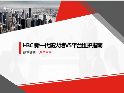 H3C新一代防火墙平台维护指南