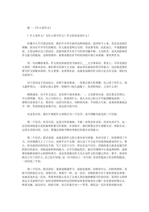 什么是什么作文