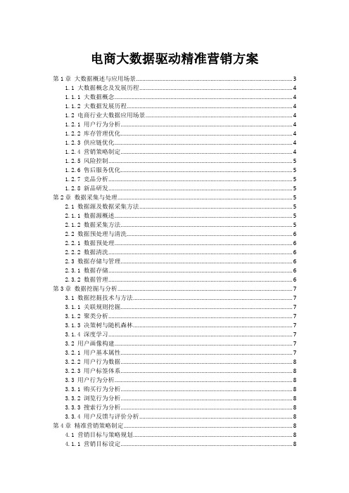 电商大数据驱动精准营销方案