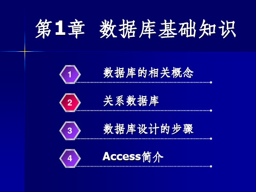 计算机基础第一讲_数据库基础知识PPT课件