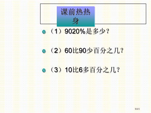 六年级数学下册第二单元成数市公开课一等奖省优质课获奖课件