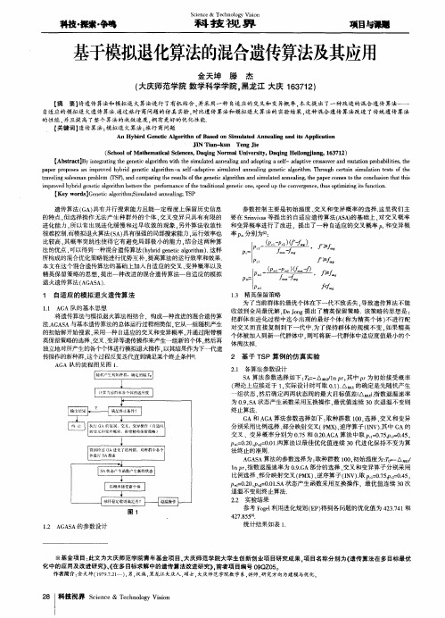 基于模拟退化算法的混合遗传算法及其应用