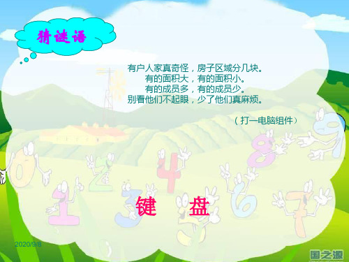 小学三年级信息技术认识键盘课件