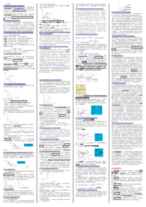 西方经济学(本)简答题、配伍题、论述题(3份)