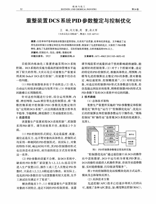 重整装置DCS系统PID参数整定与控制优化