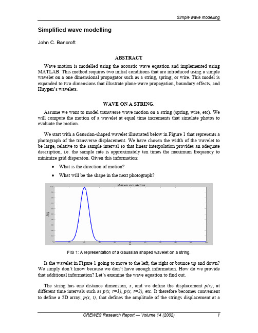 Simplifiedwavemodelling