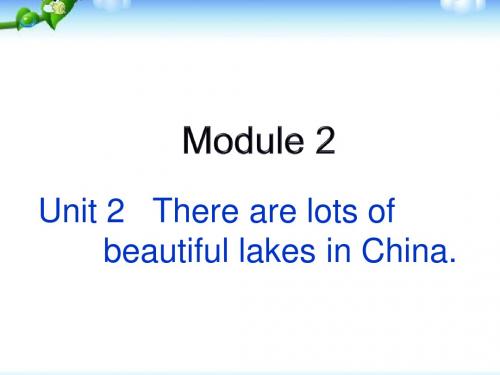 外研社小学英语六年级上册Module2-Unit2-there-are-lots-of-beautiful-lakes-in-China整理版