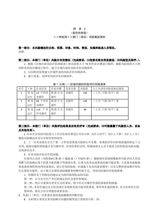 1、风险概述报告