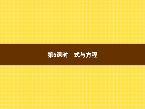 人教版小学数学六年级下册精品教学课件 6 整理和复习 1 第5课时式与方程