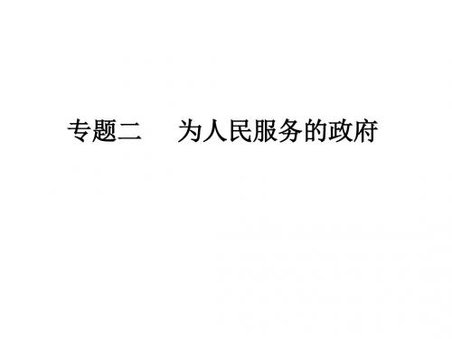 政治生活专题二