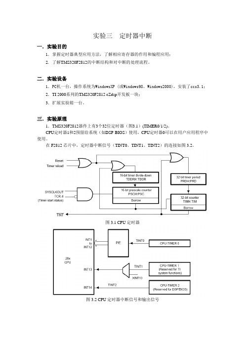 实验三定时器中断