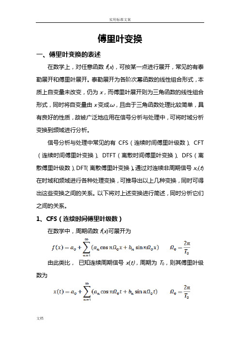 信号处理中傅里叶变换简介