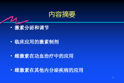 雌激素的临床应用ppt课件