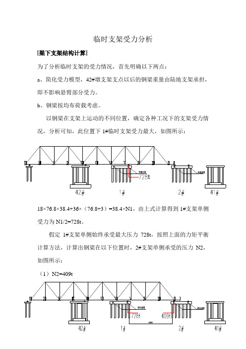 临时支架受力分析