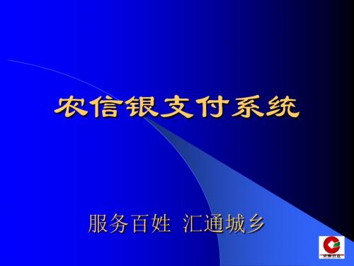 农信银支付系统