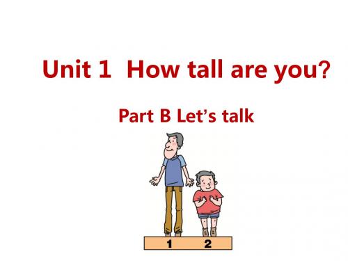 六年级下册英语课件-U1 Part B Let's talk｜人教PEP(2014秋) (共15张PPT)