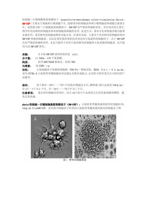 粒细胞-巨噬细胞集落刺激因子(GM-CSF)