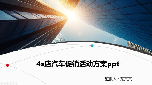 4s店汽车促销活动方案ppt