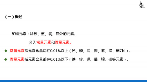 食品中一般成分的测定—食品中矿物质的测定(理化检验技术)