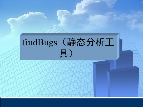 JAVA静态代码质量分析工具FindBugs介绍PPT课件