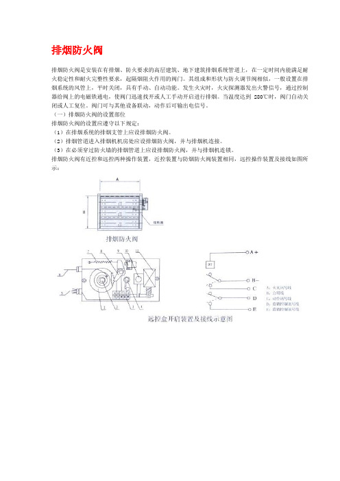 排烟防火阀