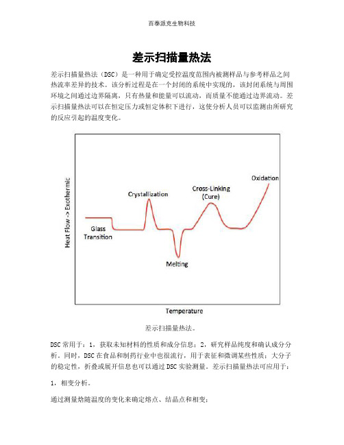 差示扫描量热法