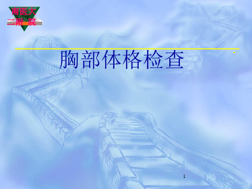 胸部体格检查