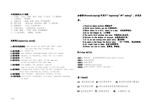 2018中考英语作文范文