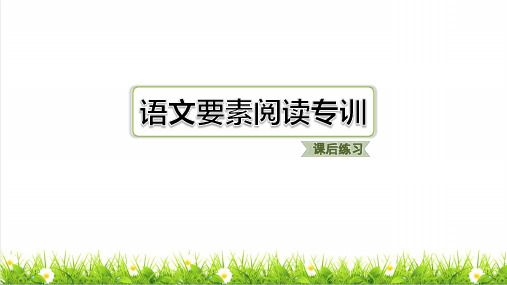 最新人教部编版二年级语文下册第八单元语文要素阅读专训 练习课件