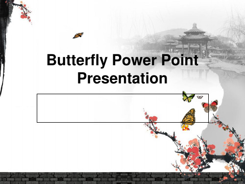 Butterfly Power Point Presentation蝴蝶英文PPT