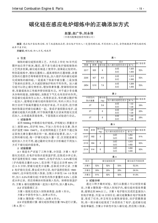 碳化硅在感应电炉熔炼中的正确添加方式