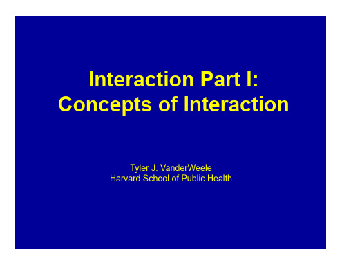 Interaction 统计中的交互作用