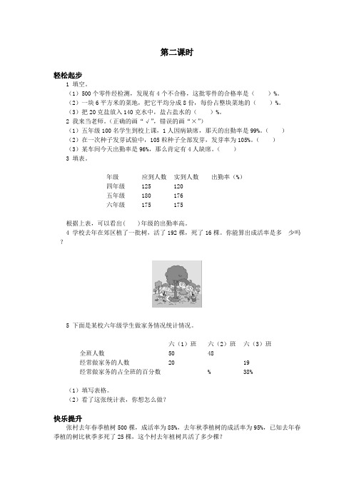 用百分数解决问题试题及答案