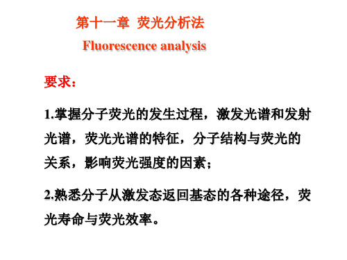 荧光分析法原理