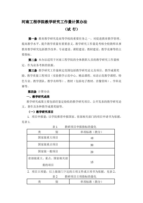 河南工程学院教学研究工作量计算办.doc