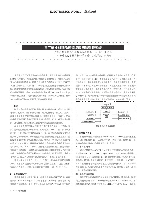 基于单片机的仓库温湿度智能测控系统