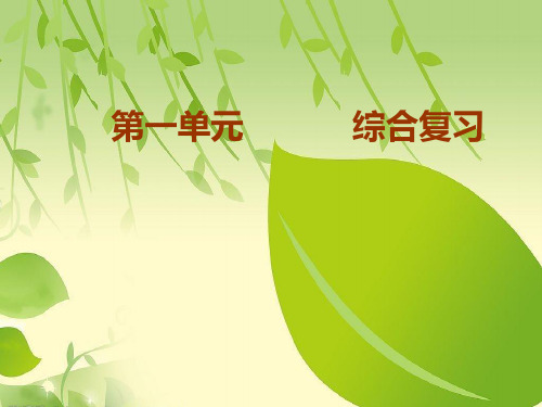 部编版语文七年级下册第一单元复习 (2).ppt