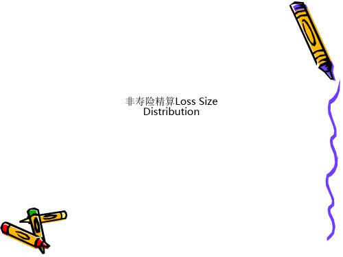 非寿险精算Loss Size Distribution