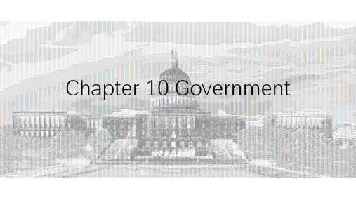 英语国家概况：Chapter 10 Government(美国政府)