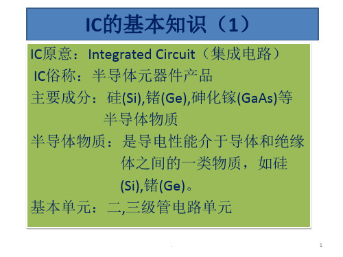 IC基本知识PPT课件