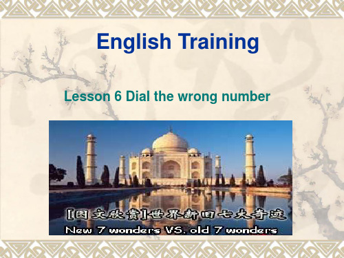 Lesson 6 Dial the wrong number(6)