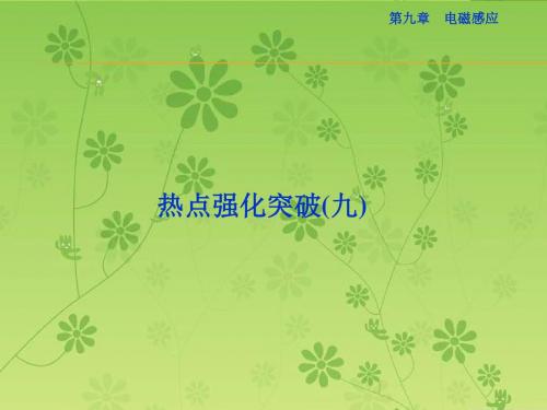 【热点强化突破优化方案】2016届高三物理大一轮复习课件:热点强化突破(九)电磁感应